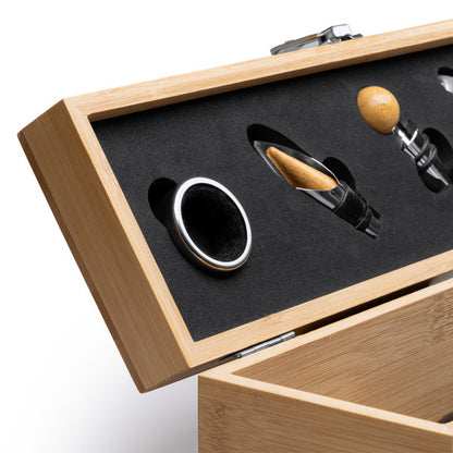 Cofanetto in Legno Rowan | Set portabottiglie