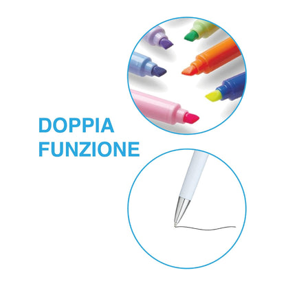 Penna con Evidenziatore integrato