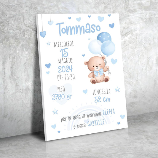 Quadro Nascita personalizzato