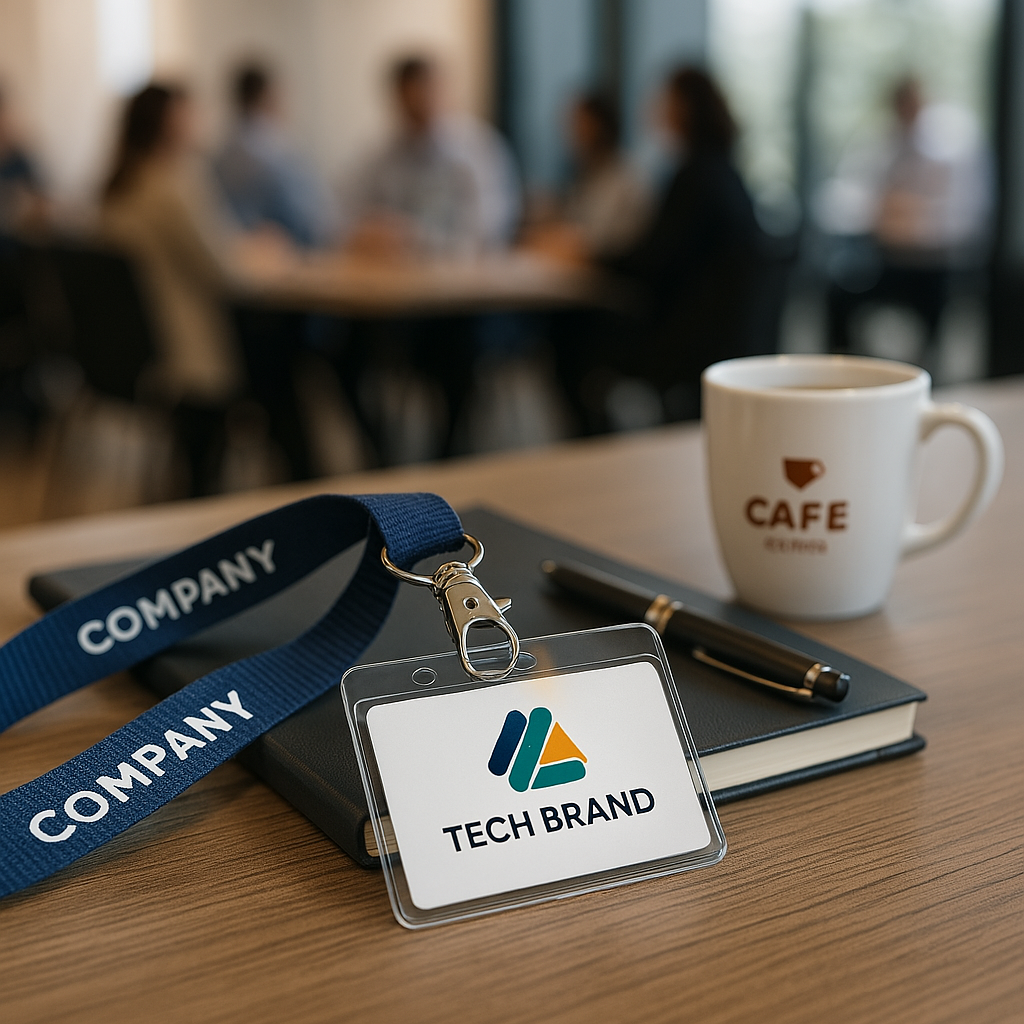 Laccetto + portabadge con badge personalizzato
