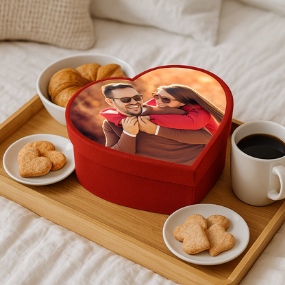 Scatola Colazione a Cuore Personalizzabile