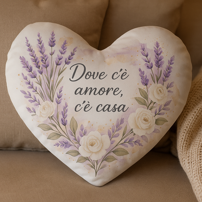 Cuscino a Cuore Velluto