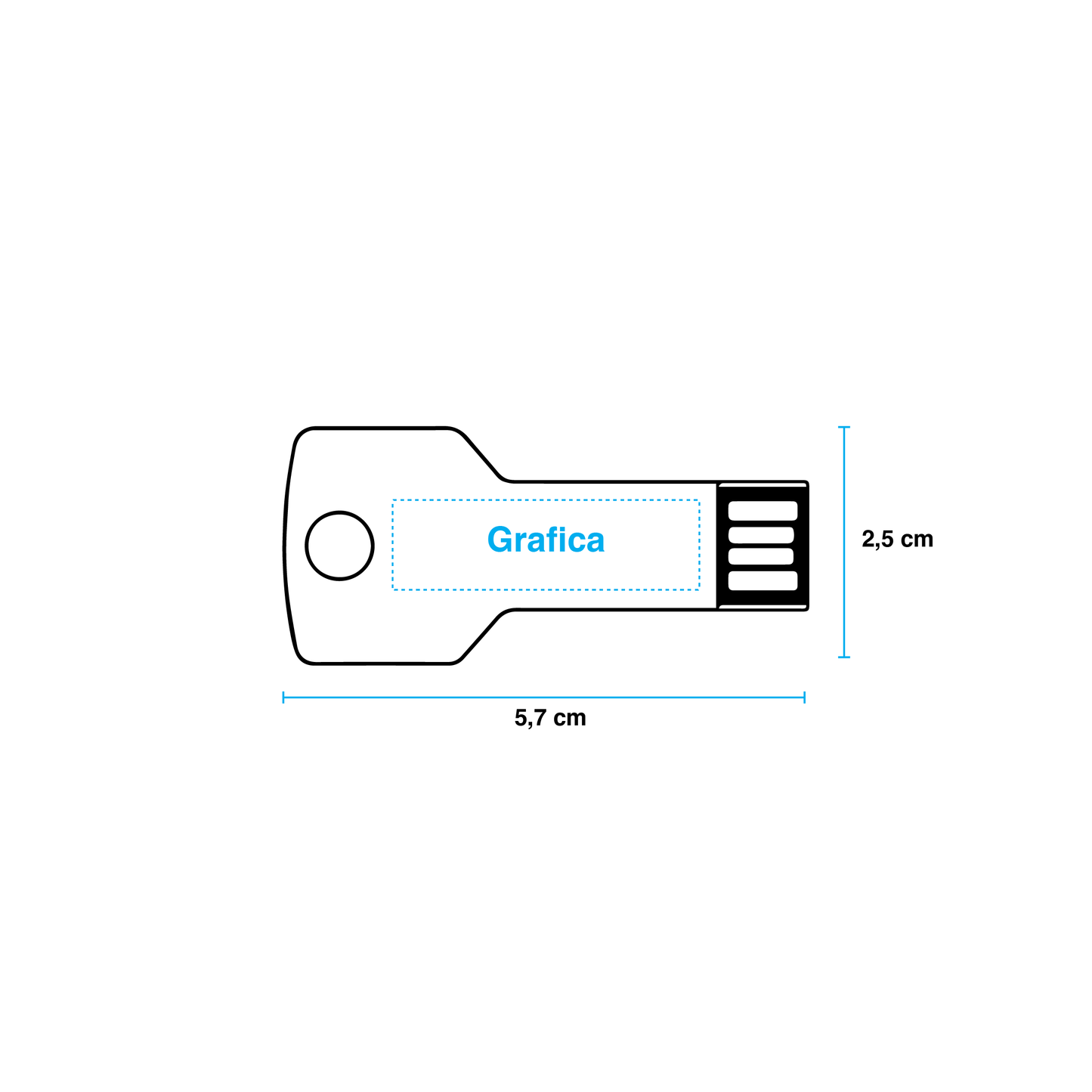 Chiavetta USB a Forma di Chiave
