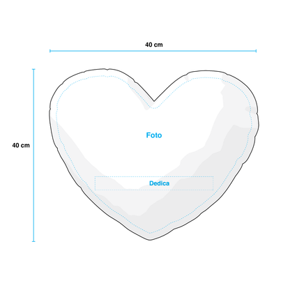 Cuscino a Cuore in poliestere