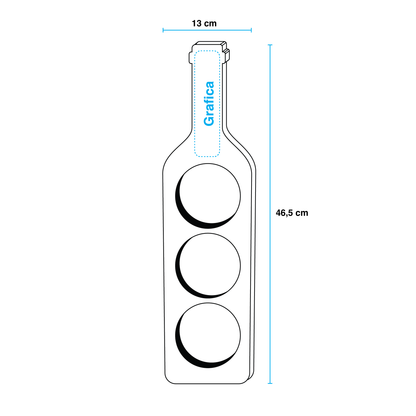 Portabottiglie in Legno Kendrik