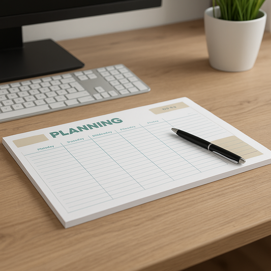 Planning Settimanale da Tavolo