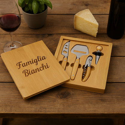 Set Vino e Formaggi in Bamboo Formy