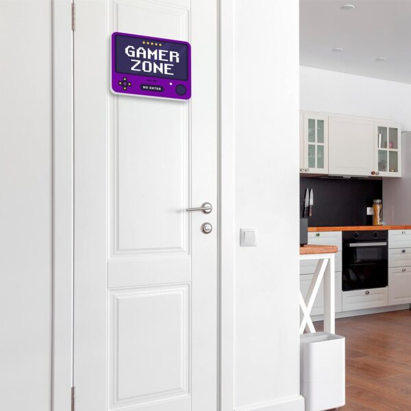 Targa Gamer Zone 20x30 cm. - immagine 6
