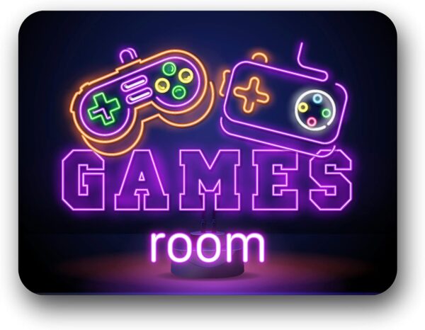 Targa Games Room 20x30 cm. - immagine 2