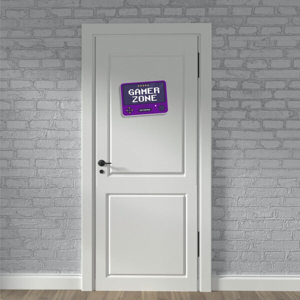 Targa Gamer Zone 20x30 cm. - immagine 5