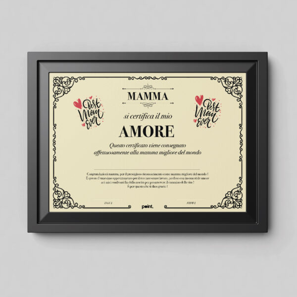 Attestati compilabili d'amore - immagine 2