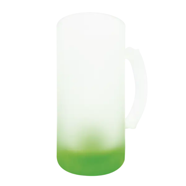 Boccale per birra in vetro colorato