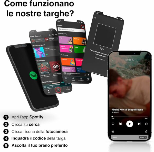 Targa Spotify Minimal - immagine 7